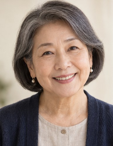 Aiko Mori, smiling